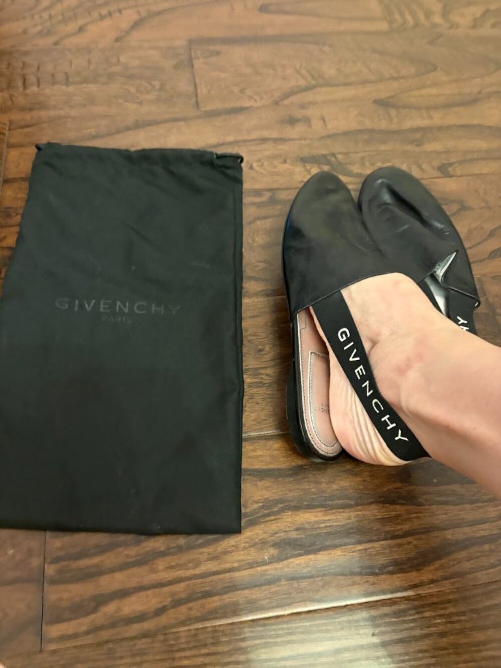 Givenchy Rivington Logo Slingback Flats